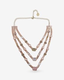 Three Layered Candy Necklace (Rose Gold)