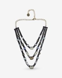 Three Layered Candy Necklace (Gunmetal)