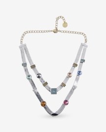 Two Layered Candy Necklace (Silver)