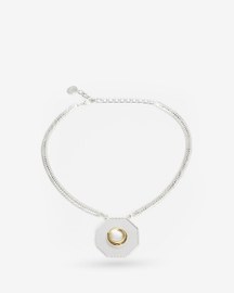 Polki Hexagon Pendant Necklace