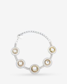 Polki Dot Necklace Silver