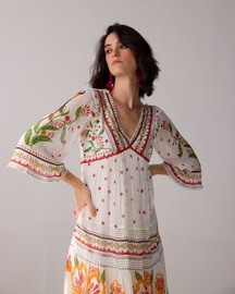 Delilah Embroidered Maxi Dress