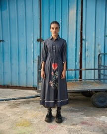 Maria Embroidered Maxi Dress