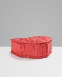 Louv Heart Bag – With Crossbody Strap and Gold Braided Shoulder Chain