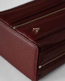 Giorgia Bucket Bag – Top Handle with Crossbody Gold Snake Chain