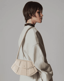 Lusso Structured Bag – With Crossbody Strap & Gold Braided Shoulder Chain