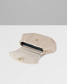 Lusso Structured Bag – With Crossbody Strap & Gold Braided Shoulder Chain