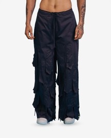 Panel Fringed Trousers