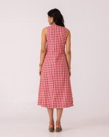 Waltz Checkered Handwoven Dress