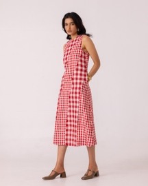 Waltz Checkered Handwoven Dress