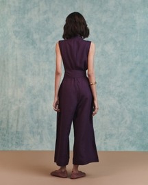Sculpted Linen Jumpsuit