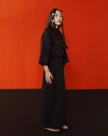 Kham Chuba OS Tie Dress