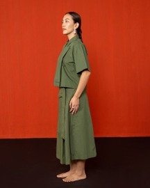 Padma Box Pleated Skirt