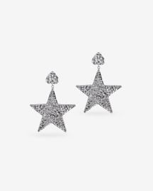 Beaten Star Earrings (Silver)