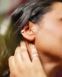 Granulated Ear Cuffs