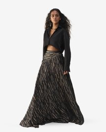Black Onyx Bias Skirt Set