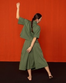 Padma Box Pleated Skirt