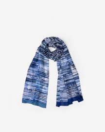 Skyline Blooms Silk Scarf