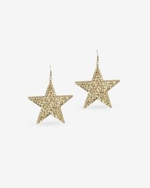 Beaten Star Earrings