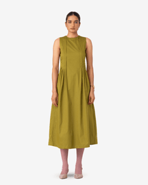 Indika Pleated Midi Dress