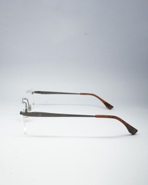 Yang Gun Metal With Demi Tips Spectacles