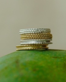 Rawa Midi Ring with 2 Layer Granulation