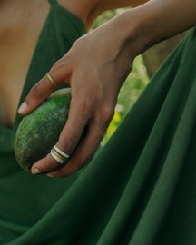 Rawa Midi Ring with 2 Layer Granulation