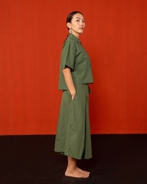 Padma Box Pleated Skirt