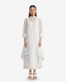 Halo Sheer Shirt Dress