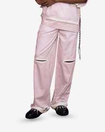 Cut Out Ribbed Trousers