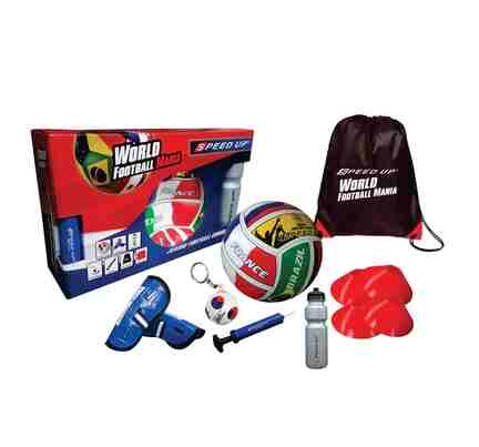 Speed Up | Speed Up Jumbo Football Combo Set With Country Names Multicolour 8Y+