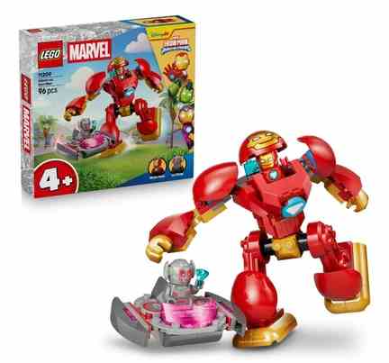 LEGO | LEGO Marvel 11209 Iron Man and His Awesome Friends Ultron vs. Iron Man Building Kit for Kids 4Y+
