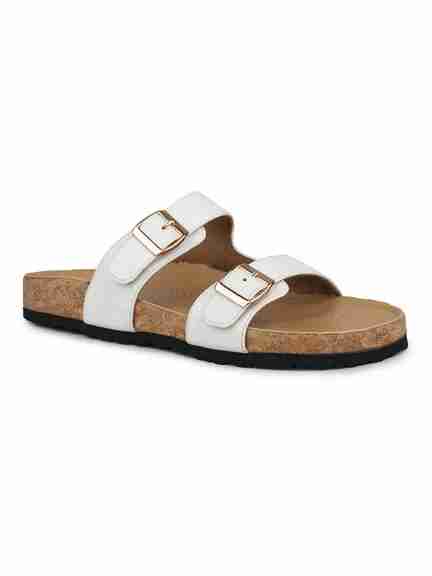 Inc.5 | Women White Casual Solid Open Toe Flats