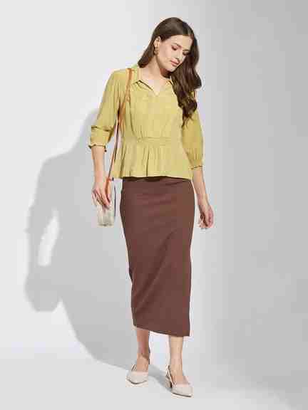 Latin Quarters | Latin Quarters Women Beige 3/4 Sleeve Blouse
