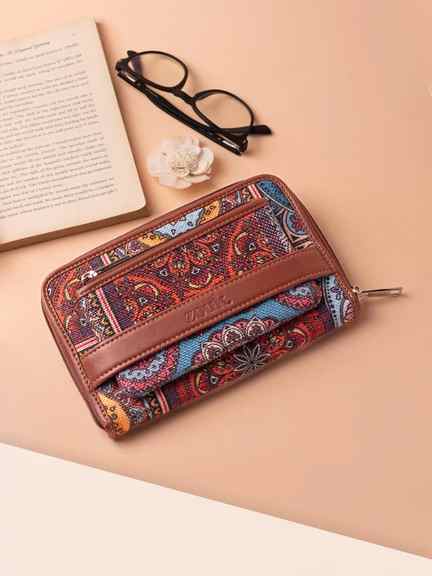 ZOUK | Multicolor Mandala Print Classic Zipper Wallet (CFC)