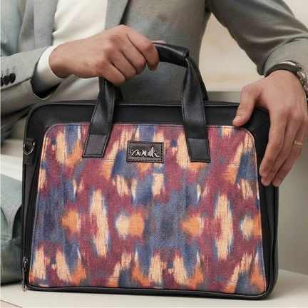 ZOUK | Ajanta Allure Executive Laptop Bag (Black)