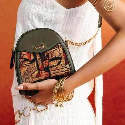 ZOUK | Midas Mehr Potli Bag (Olive)