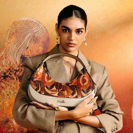 ZOUK | Auric Vanya Baguette (Beige Saffiano)