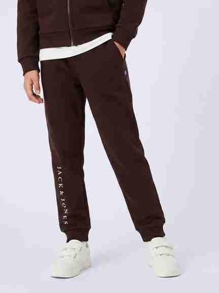 Jack & Jones Jr | Jack & Jones Junior Boys Dark Brown Sweatpants