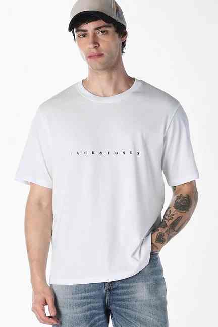 JACK & JONES | Jack & Jones Men White Boxy Fit T-Shirt
