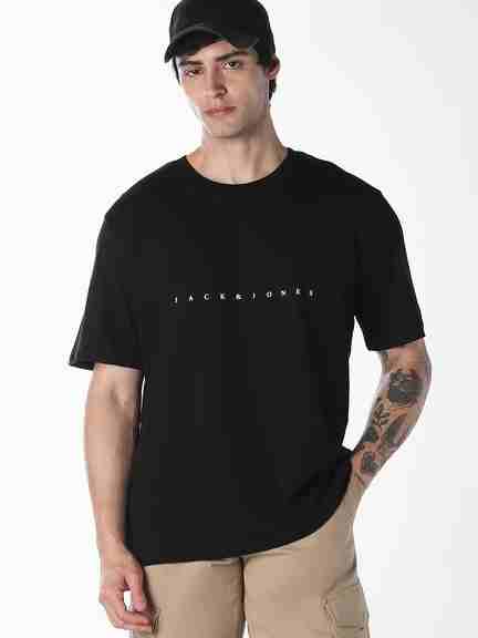 JACK & JONES | Jack & Jones Men Black Boxy Fit T-Shirt