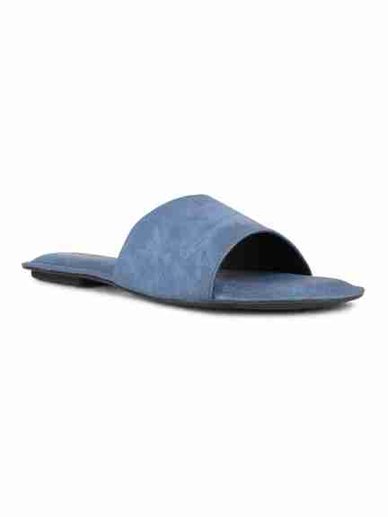 Inc.5 | Womens Navy Blue Casual Solid Open Toe Flat Sandals