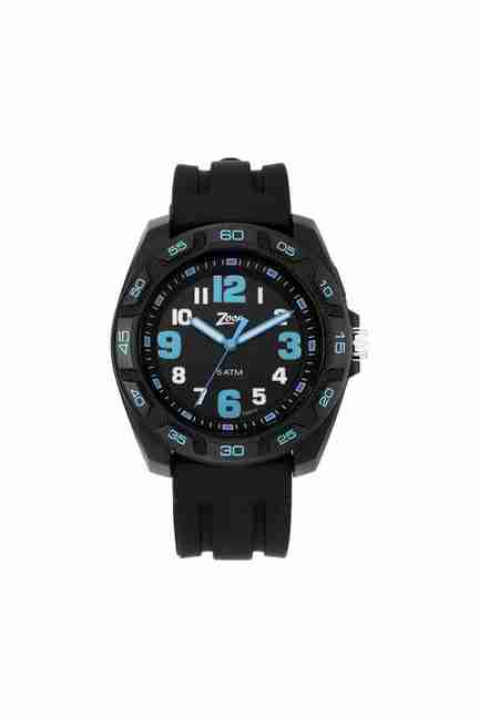 Zoop | Boys Glow Black Dial Silicone Analogue Watch - NP16016PP02