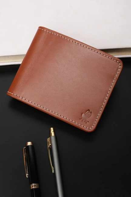 PETER ENGLAND | Men Brown Solid Leather Wallet