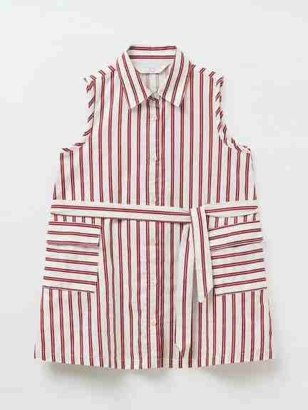 AKKRITI | White Striped Regular Fit Shirt Dress