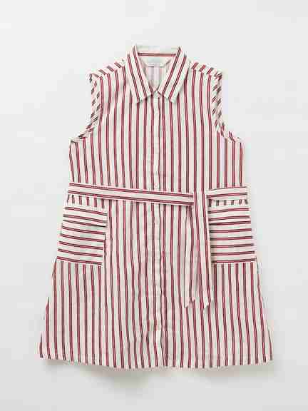 AKKRITI | White Striped Regular Fit Shirt Dress