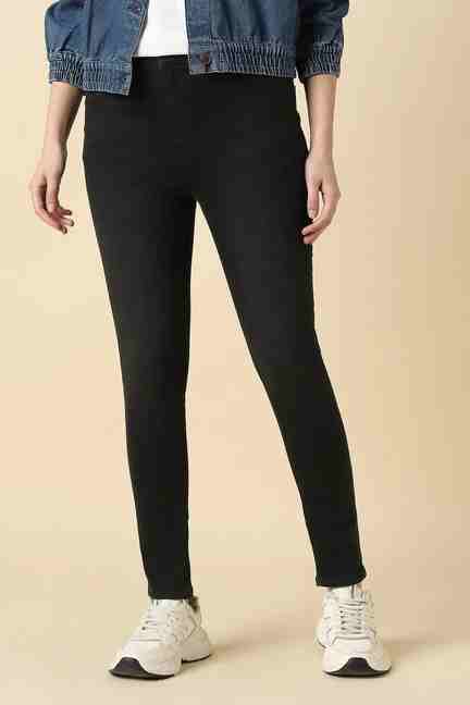 Allen Solly | Women Black Dark Wash Jeans