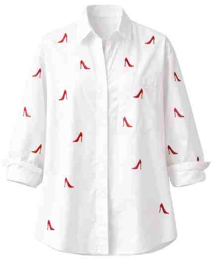 Allen Solly | Women White Print Long Sleeves Shirt