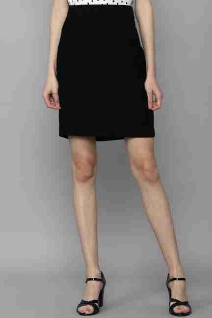 Allen Solly | Women Black Solid Casual Skirt