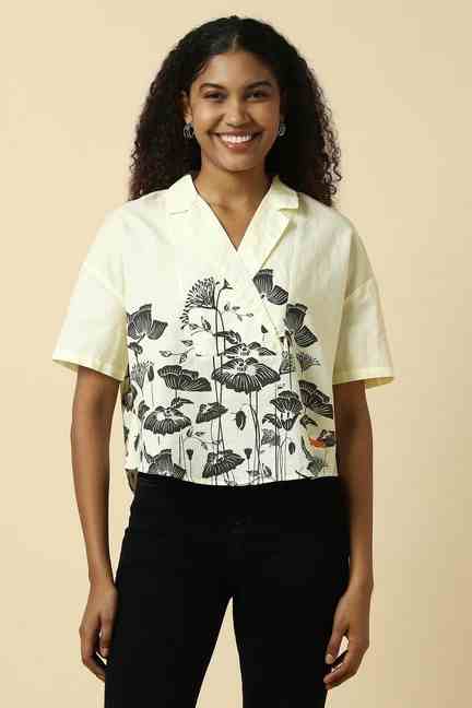 Allen Solly | Women Beige Printed Casual Top